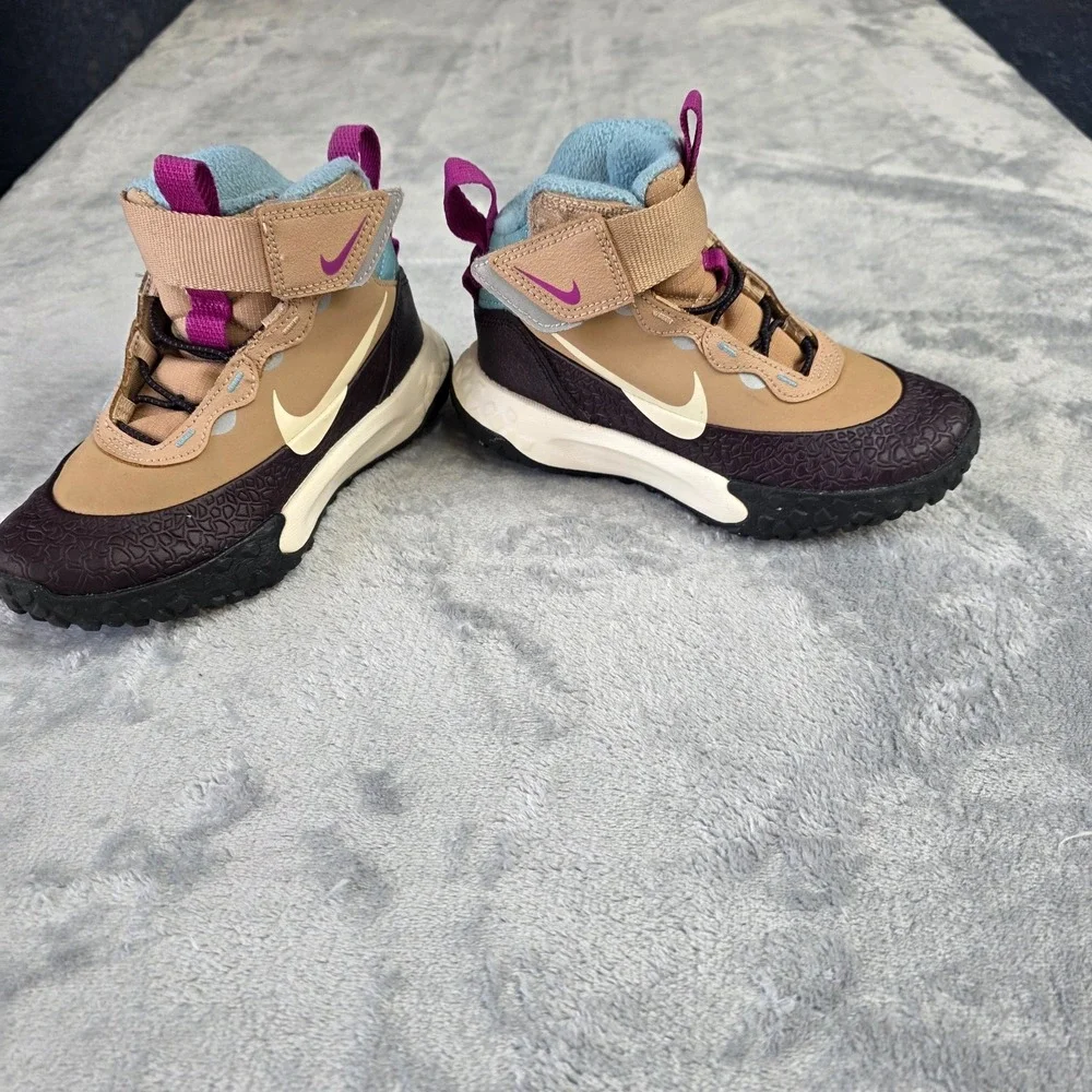 Nike Terrascout Sneaker Boots Toddler-SZ 11 Hemp/Burgundy Ash/Seafoam FV4173-200